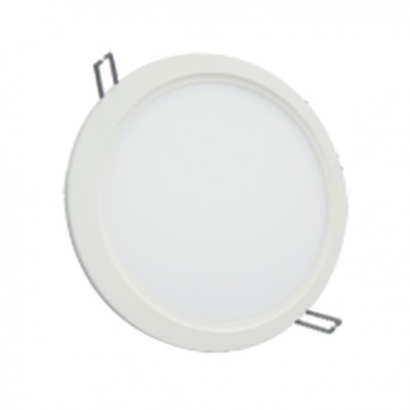 Spot plafonnier LED downlight rond ultra plat - 12W 4000K - Blanc neutre