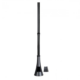 Mât avec trappe de visite - Ø 60mm - Hauteur 3m - Noir