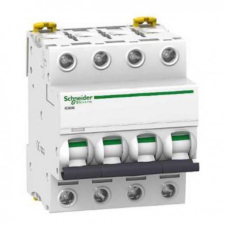 Disjoncteur 1 A - Acti9 - iC60N - 4P- Courbe C