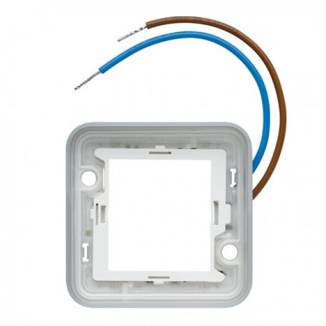 Collerette lumineuse Cubyko pour mécanisme associable - composable - IP55 - Blanc - 230V