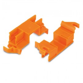 Boîte de 10 adaptateurs de fixation TS35 ou vis - 4 compartiments - Pour bornes micro