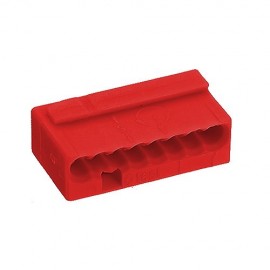 Borne micro - 8 fils - Rouge - Série 243 Courant faible