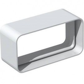 Manchon rectangulaire à joint MCRV 80 pour conduit PVC Rigide - Ultra-plat 40 x 110 mm