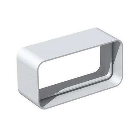 Manchon rectangulaire à joint MCRV 80 pour conduit PVC Rigide - Ultra-plat 40 x 110 mm
