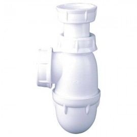 Siphon universel pour lavabo et vasque - tuyau d'évacuation, tube