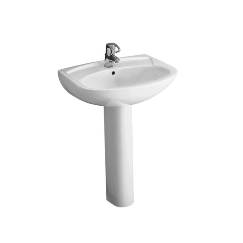 Vasque lavabo ovale 55cm Volta + pour salle de bains - A ...