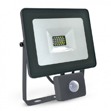 Projecteur extérieur LED avec détecteur de présence - Non dimmable - 6000K - 50W - Gris