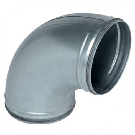 Coude galva 90° à joints - 250mm