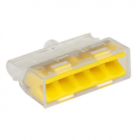 Boite de 100 bornes micro - 5 fils - Jaune