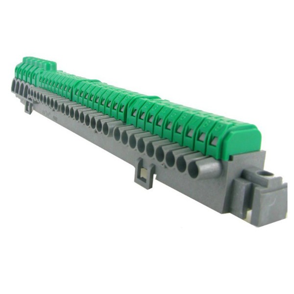 Bornier De Répartition Terre Legrand IP2X - 3P+N 4-25mm² Vert - Longueur 22
