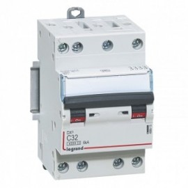 Disjoncteur DNXᶾ - 6A - Tétrapolaire - Courbe C - Vis/Vis