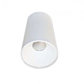 Spot en saillie Mona LED 13W rond fixe fonte d'aluminium - Blanc