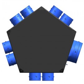 Plénum universel d'insufflation isolé 8P/125 pour VMC double flux