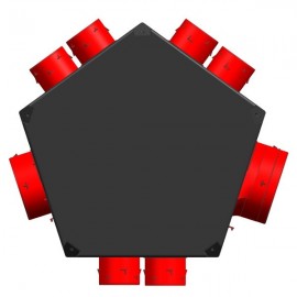 Plénum universel d'extraction isolé 6P/125 pour VMC double flux