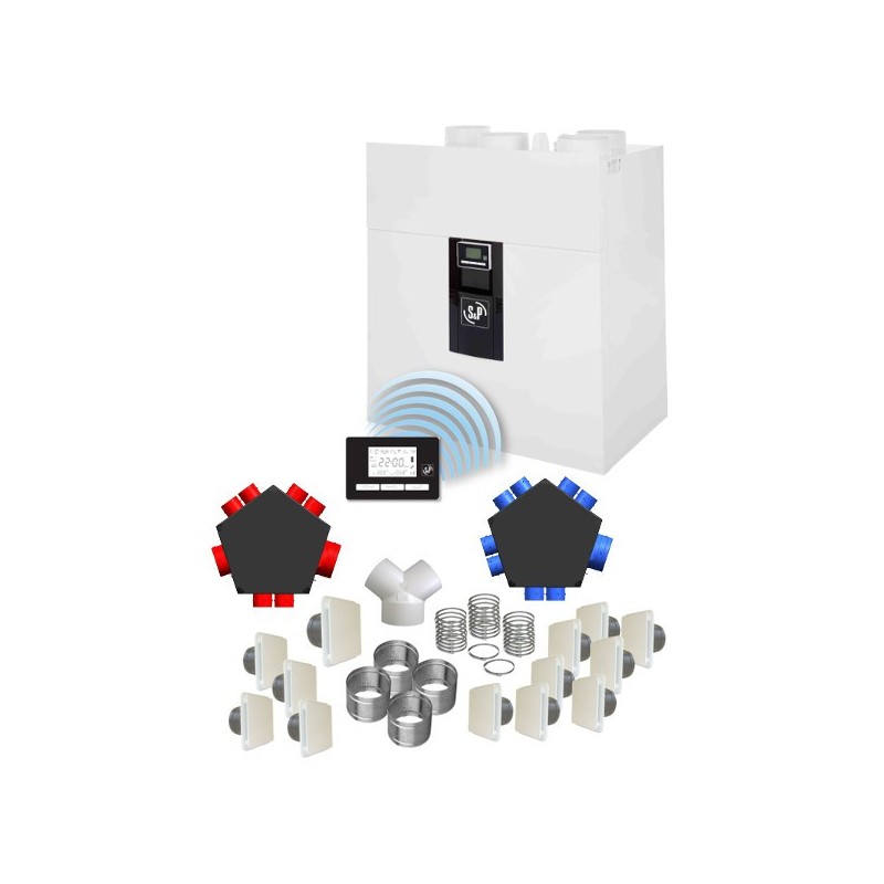 vmc double flux ideo 325 ecowatt radio kit accessoires p08