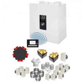Kit VMC double flux Idéo 325 RD P04 - 27W-Th-C - 23dB(A) - 8 sanitaires