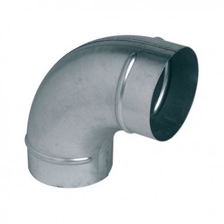 Coude 90° galva - 80mm