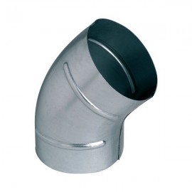 Coude 45° galva - 125mm
