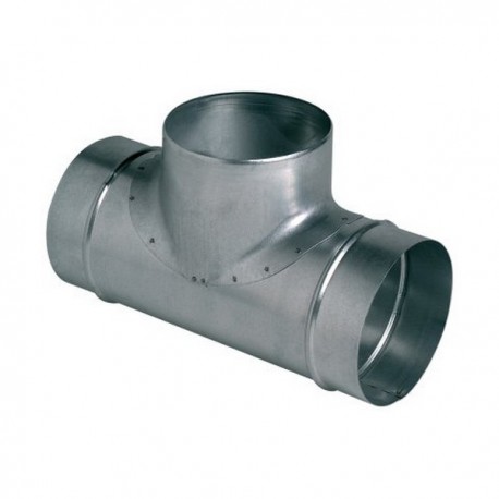 Té Equerre: TE 90° galva Ø 125/100mm