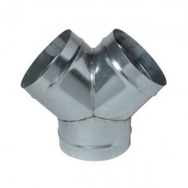 Culotte Simple à 90° : CS galva Ø 80mm