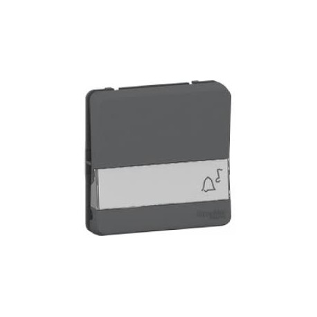 Bouton-poussoir porte-etiquette IP55 IK08 - Composable - Gris - Mureva Styl