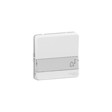 Bouton-poussoir porte-etiquette IP55 IK08 - Composable - Blanc - Mureva Styl