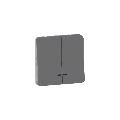 Schneider ENN35026 - Mureva - pulsante - grigio - montaggio su