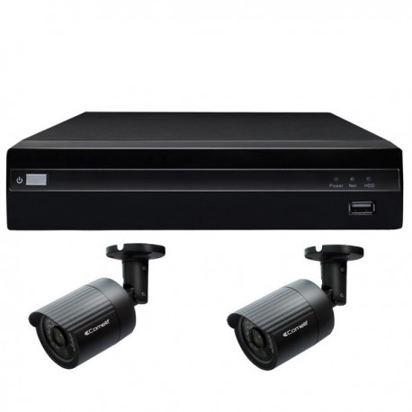 Kit vidéosurveillance Full-HD numérique 2 caméras IP