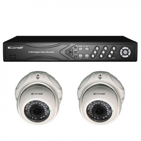 Kit vidéosurveillance Full-HD numérique 2 caméras IP d'intérieur