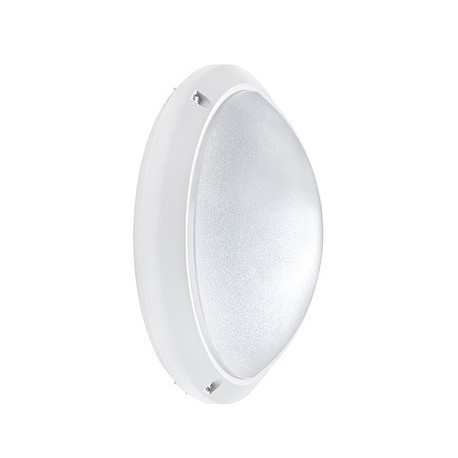 Hublot étanche ORIA LED intérieur/extérieur - Blanc - 10W - 4000K - IP54 - Non dimmable - Avec ampoule