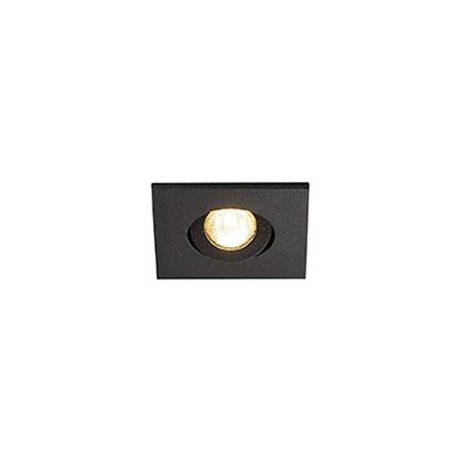 KIT spot NEW TRIA MINI LED encastré - 4.4W - 3000K - carré - noir - non variable