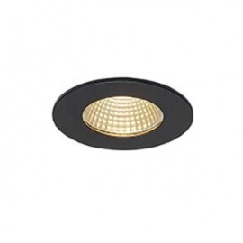 Kit spot encastré PATTA-I LED fixe - 12W - 3000K - rond - noir - non variable