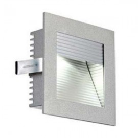 Spot encastré FRAME CURVE LED, carré, gris argent, LED 4000K