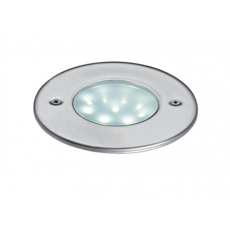 Spot LED encastré pour sol Ego Rond - 1.5W - 3500K - Inox