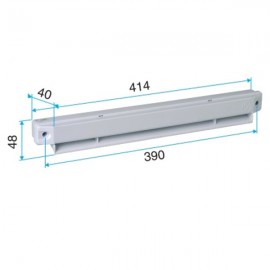 Grille extérieure acoustique pour entrée d'air EHL et EA - Blanc