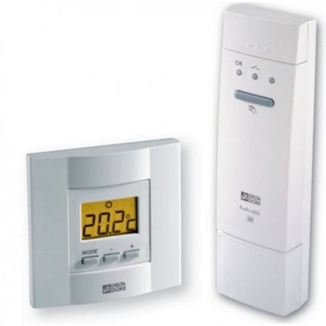 Thermostat d'ambiance sans fil Tybox 53 pour chauffage ou clim réversible