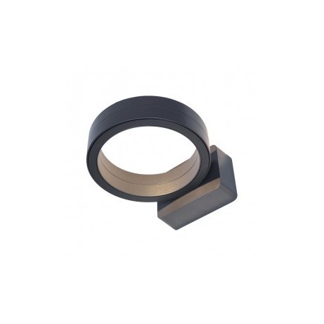 Applique murale circulaire LED - 16W - 3000°K - Gris Anthracite - Non dimmable