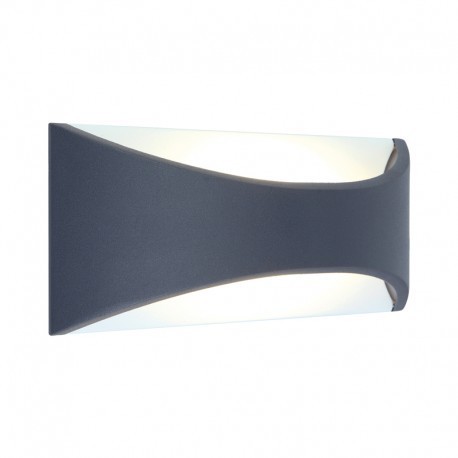 Applique murale anse LED - 12W - 3000°K - Gris anthracite - Non dimmable