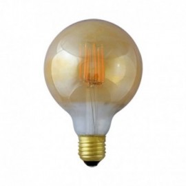 Ampoule LED à filament COB globe - E27 - 4W - 2700°K - 380lm - Non dimmable