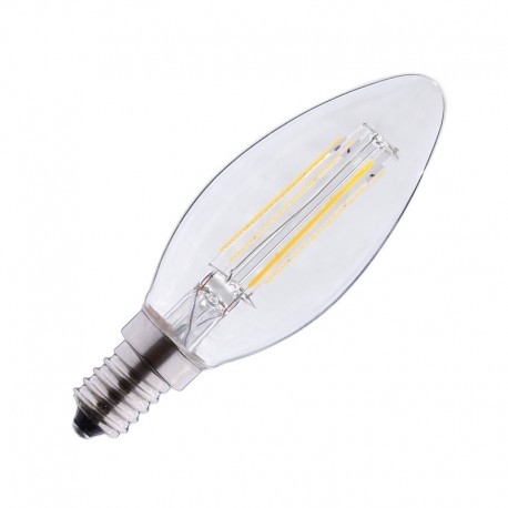 Pack 2 ampoules LED à filament COB - E14 - 2W - 3000°K - Non dimmable