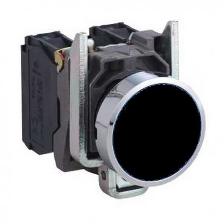 Bouton-poussoir de commande Harmony XB4 - affleurant - 1F - Ø22 - noir