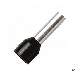 Embout de câblage simple - 25mm² - Noir - Sachet de 50 pièces