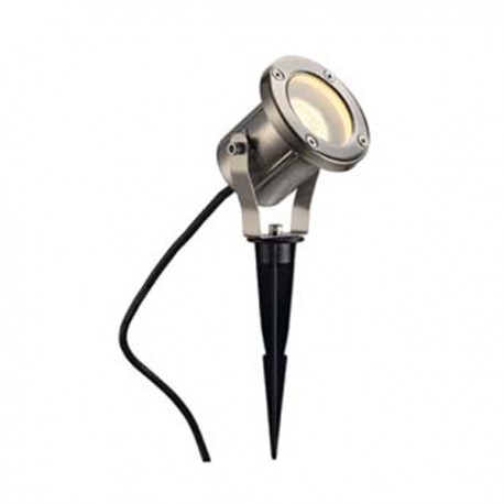 Projecteur extérieur Nautilus Piquet - Inox brossé - GU10 - 35W - Câble 1,5m