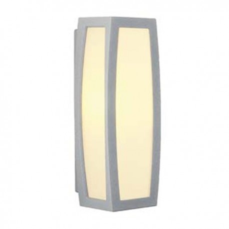 Applique Meridian Box - Gris argent - 25W - Sans ampoule