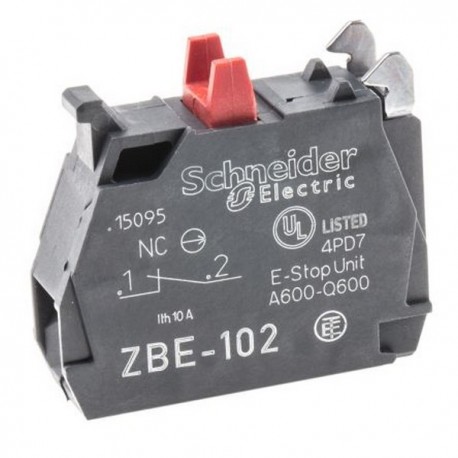 Bloc contact Harmony - 1O - raccordement vis étrier - pour XB4 ou XB5