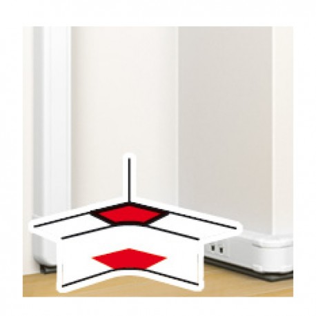 Angle intérieur 80 à 100° - Pour goulotte 50x180mm à clippage direct Programme Mosaïc