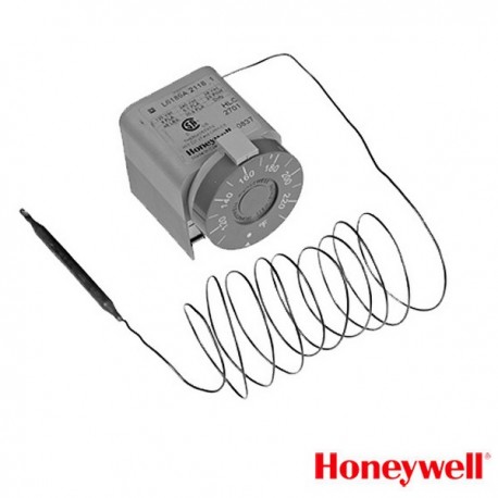 Themostat réglable Aquastat montage en façade - 40 à 110° - SPST - Diff 4 à 10K - sonde 1,5m