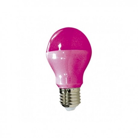 Ampoule LED E27 9W - Rose - Non dimmable - Blister