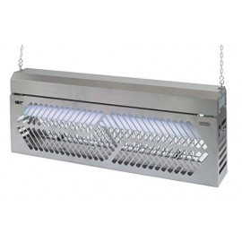 Désinsectiseur Industrie Pro - 40w - 220v - 2 tubes - Inox brossé
