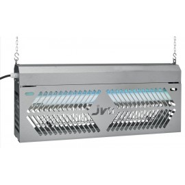 Désinsectiseur Industrie - 80w - 220v - 2 tubes - Inox brossé